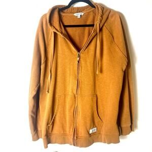 Frye Men's Rust Gorpcore Zip-Up Hoodie. Size XXL. Athleisure.